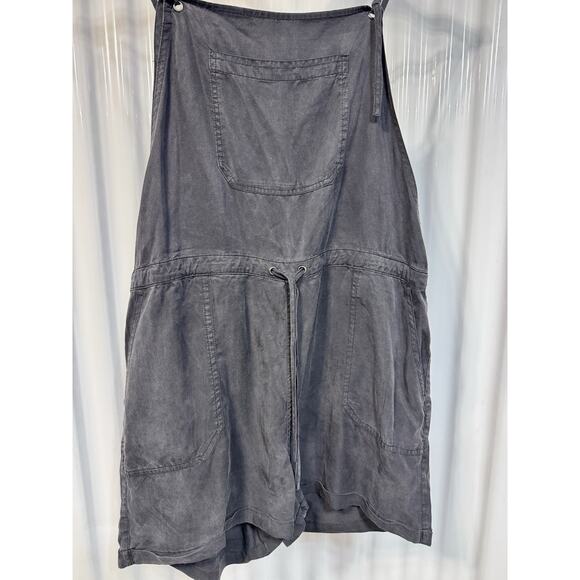 Fat Face Shortie Tencel Romper Pocketed Playsuit - Black Size 8 - Picture 1 of 3
